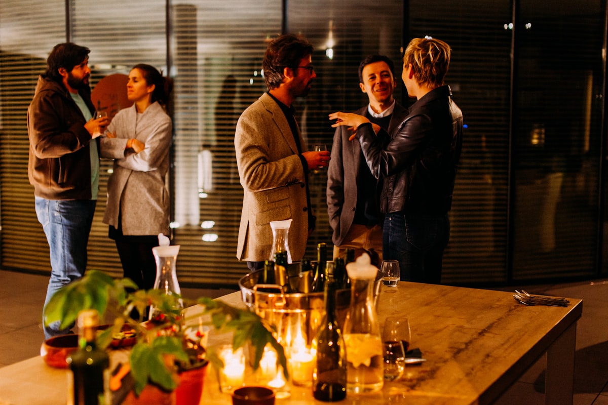 Members networking after hours